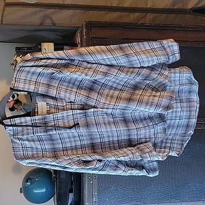 American Eagle Hooded Flannel